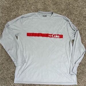 Diet Coke Men's Silver Long Sleeve Tee
